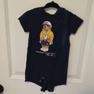 Ralph Lauren Polo Bear Baby Romper
